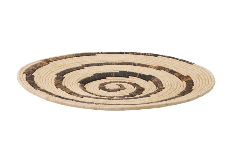 Ugandan raffia + banana bark plate III