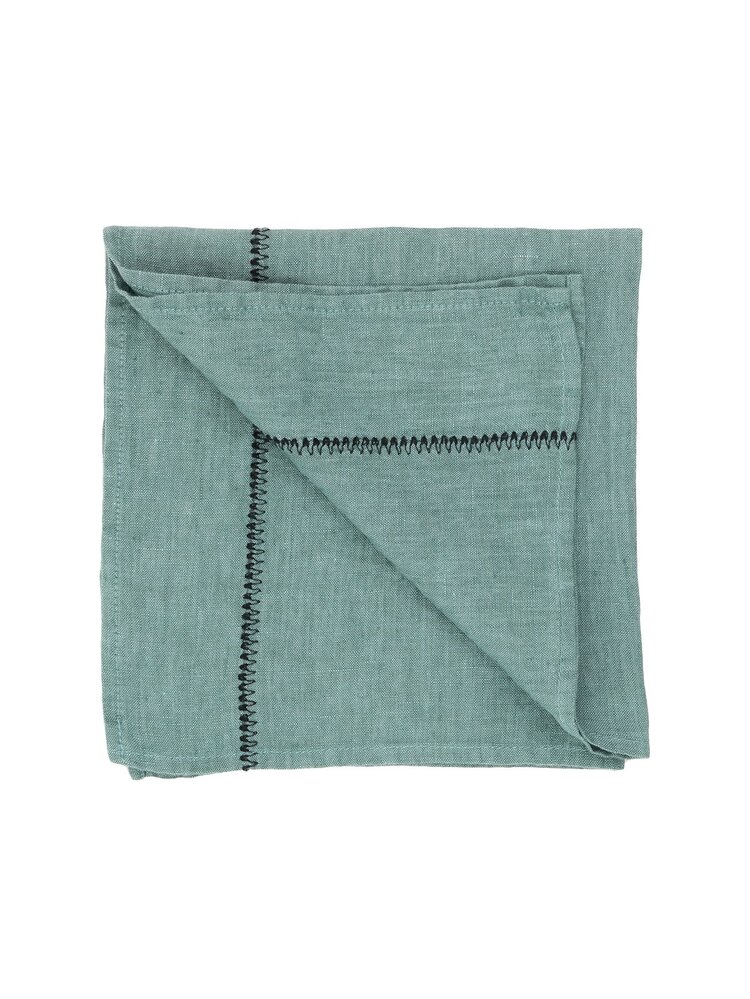 Caravane Napkin Noé, washed linen - sauge