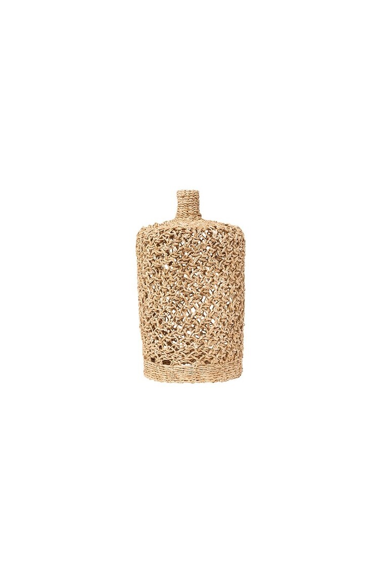Caravane Balbi banana-fibre hanging ceiling light 'flasque' - natural
