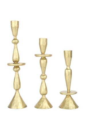 Caravane Candleholders Jya, set of 3 - gold