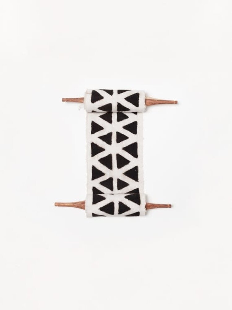 AAAA Bogolan totem - longevity - white/black