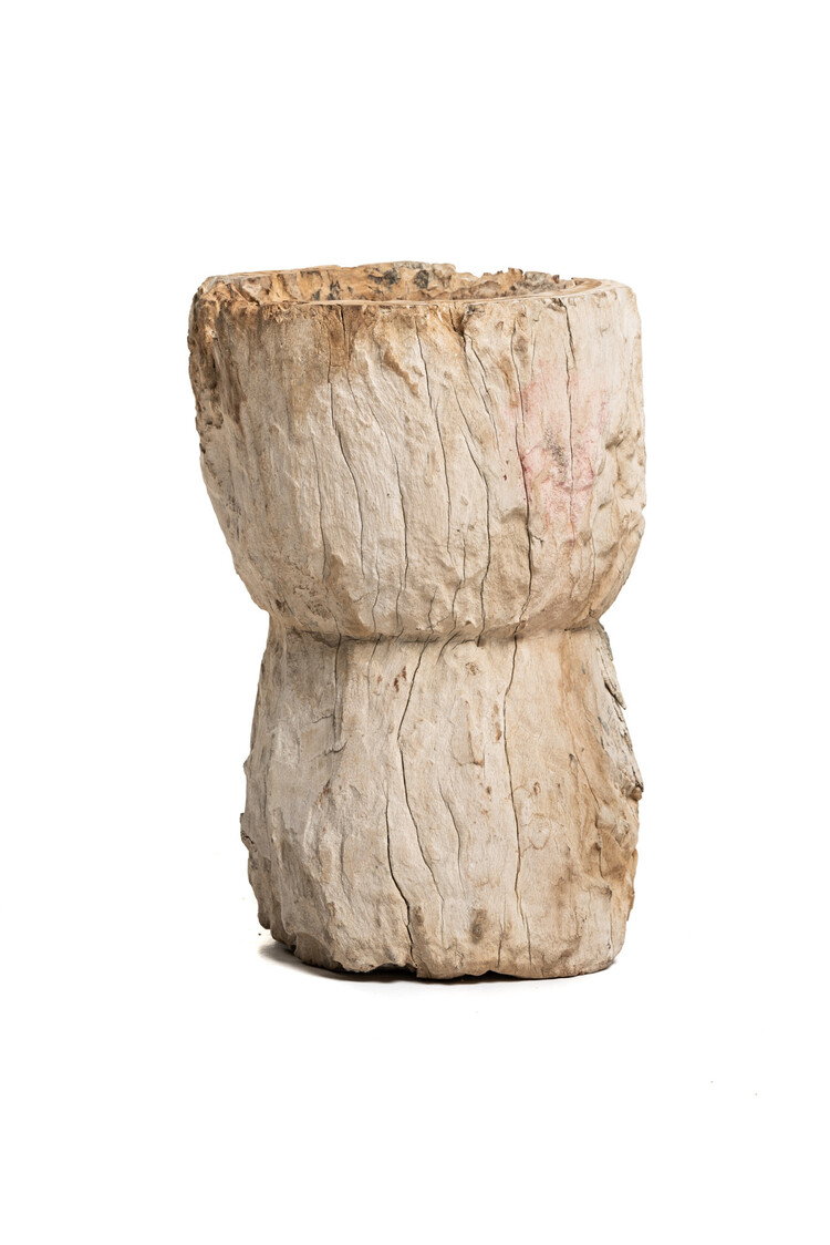 Old wooden mortar #3 - India