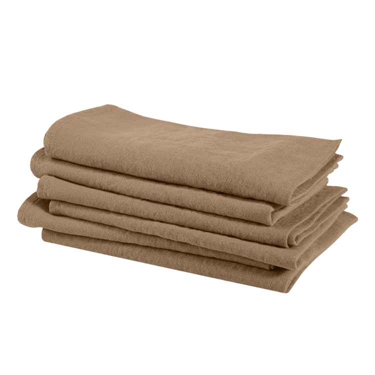 Linge Particulier Napkin linen - camel