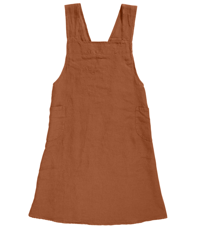 Linge Particulier Japanese apron linen - adult sienna