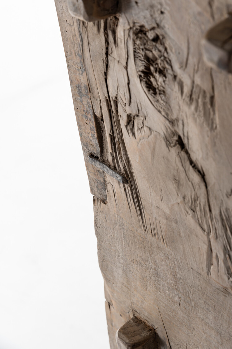 High etagère, elm wood