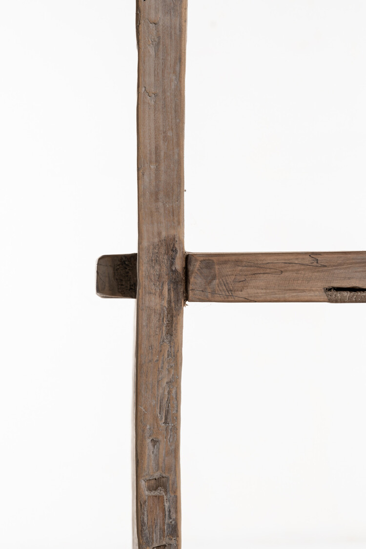 High etagère, elm wood