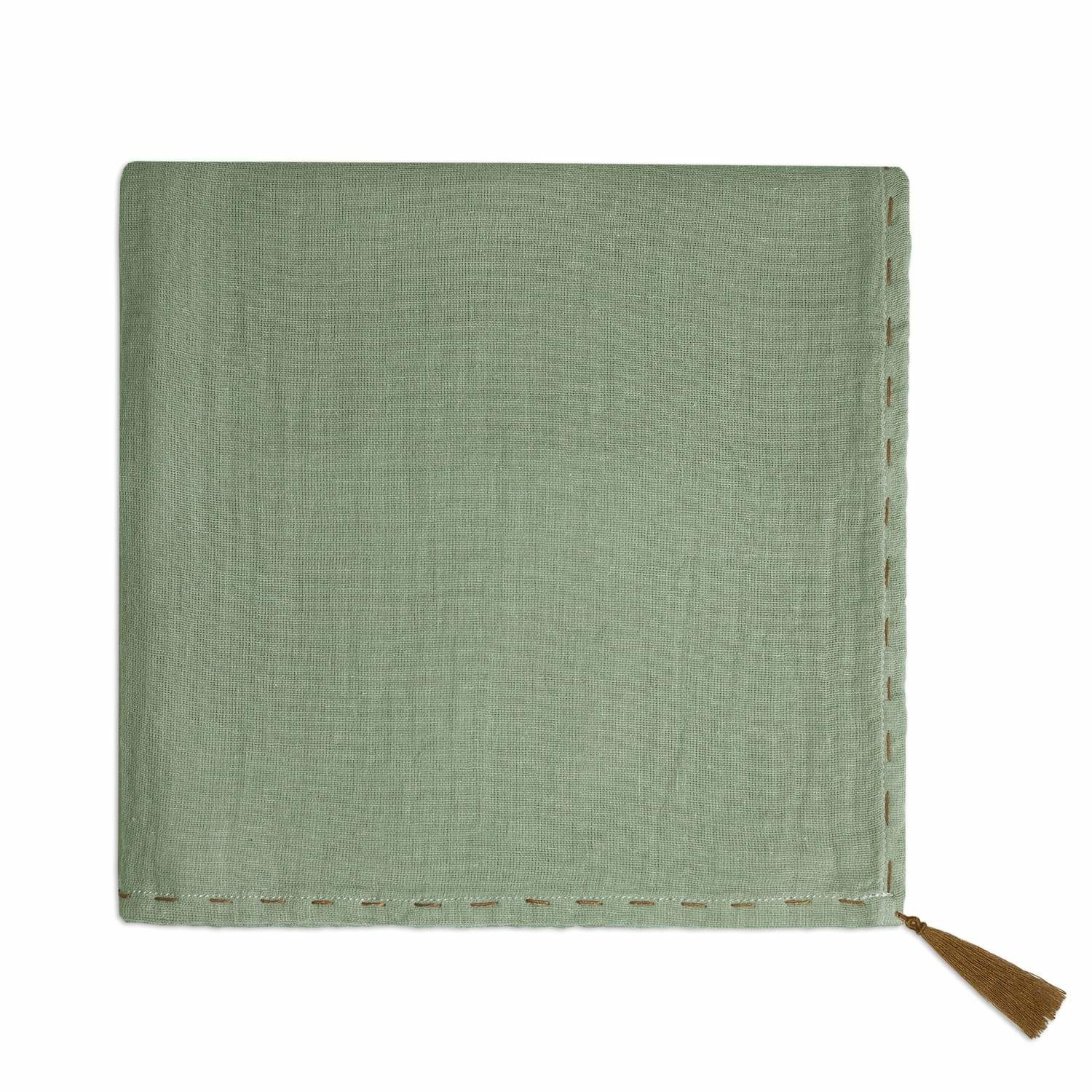 sage green swaddle