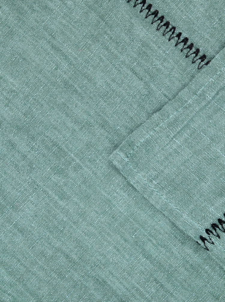 Caravane Tablecloth Noé, washed linen - sauge