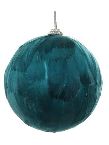 Feather ball green-blue