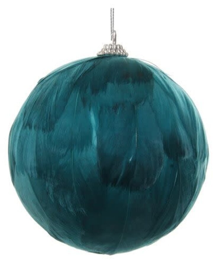 Feather ball green-blue