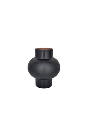 Vase 'Bulb' terracotta - black