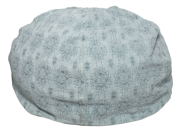 Maison de Vacances Pouf bulle, jacquard stone washed kilim - aqua