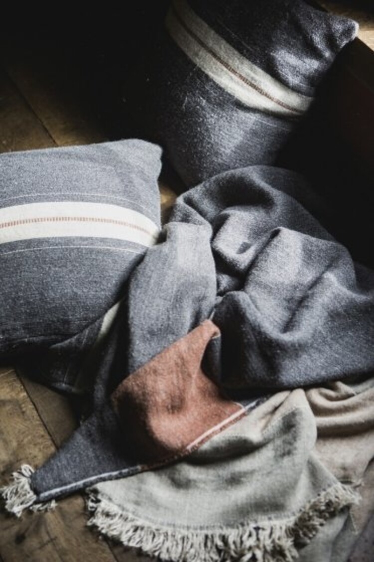 Libeco Luc plaid - stripe