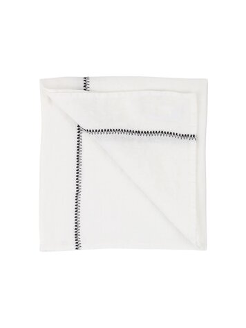 Caravane Napkin Noé, washed linen - neige