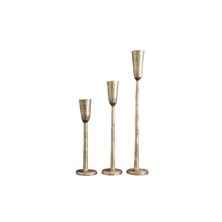Caravane Set of 3 candle holders Nox - gold