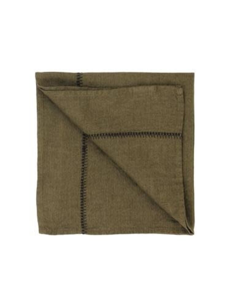 Caravane Servet Noé, gewassen linnen - laurier