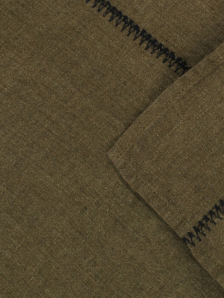 Caravane Tablecloth  Noé, washed linen - laurier