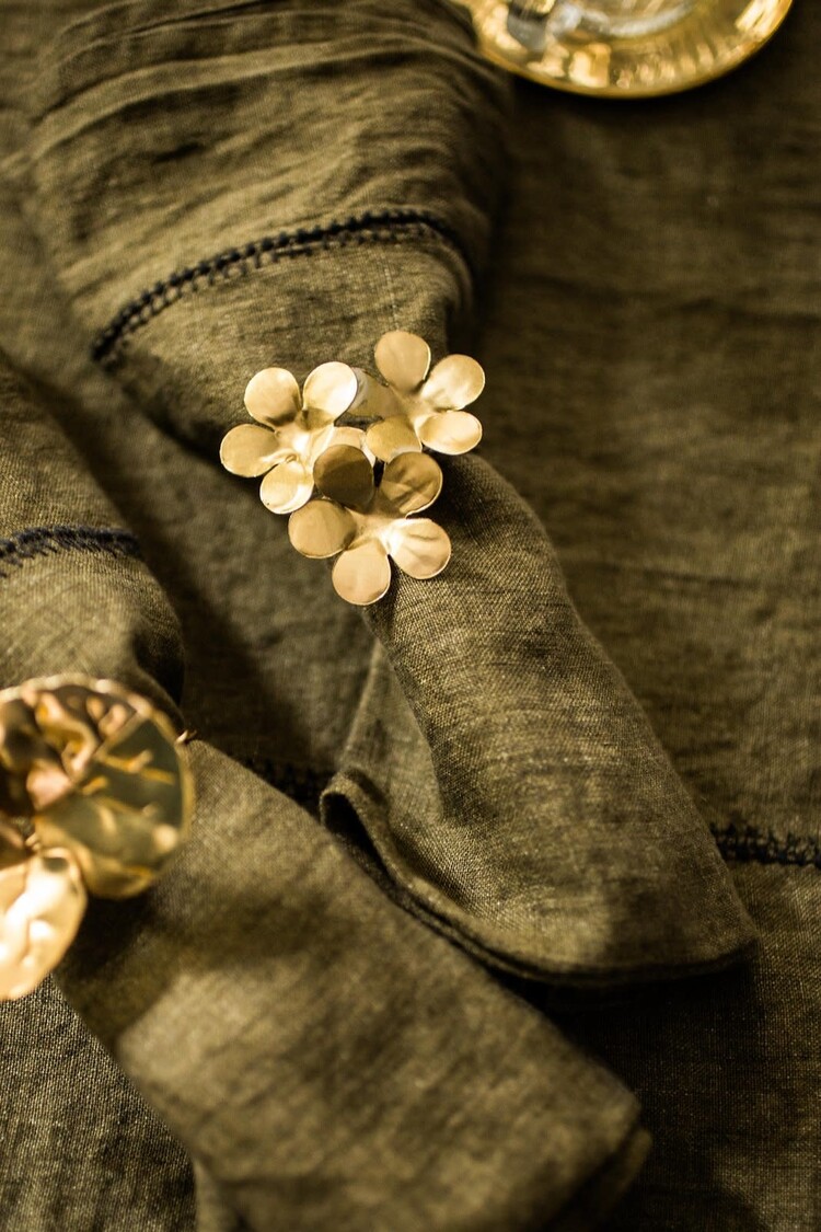 Caravane Napkin ring Floria - fleurs