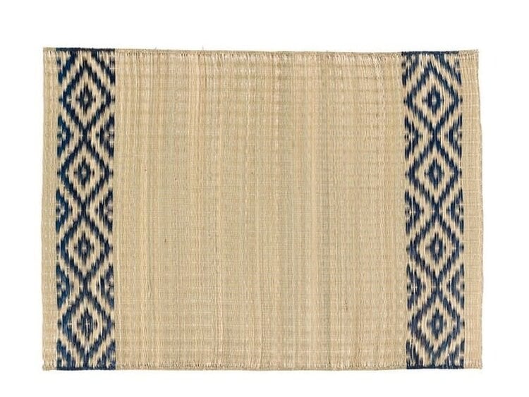 Caravane Madur kathi reed placemat - naturel & indigo