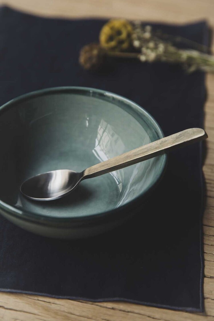 Caravane Dessert spoon Aurea - gold/silver