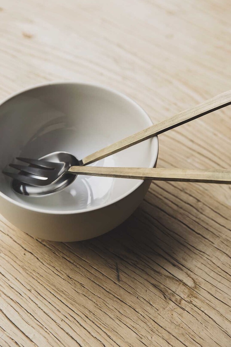 Caravane Salad servers  Aurea - gold/silver