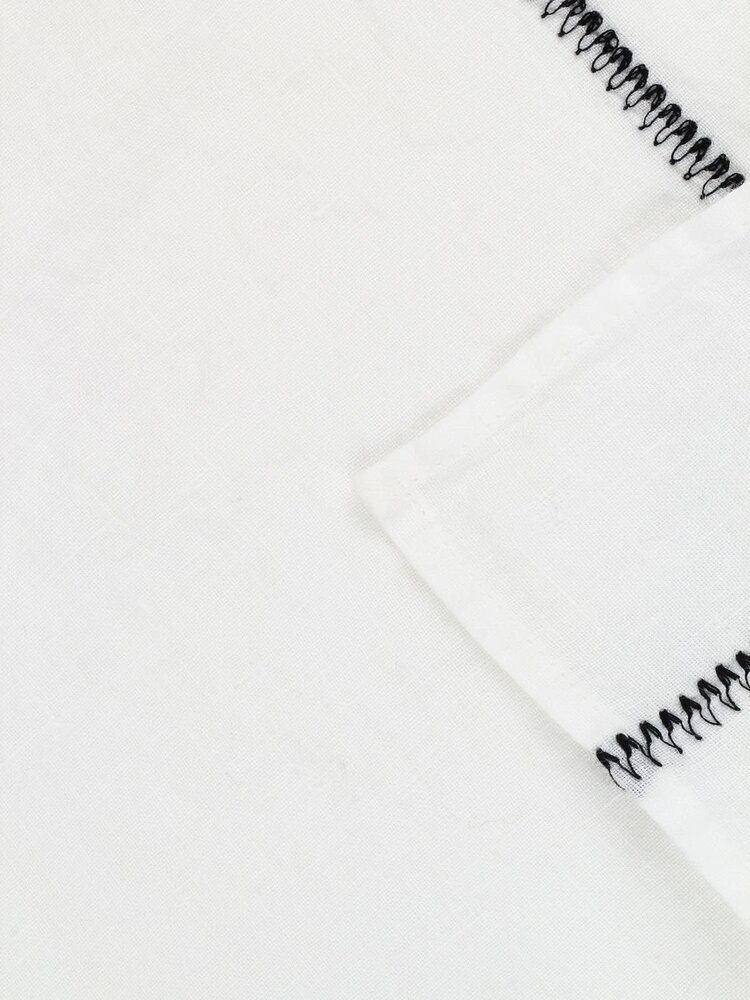 Caravane Tablecloth Noé, washed linen - neige