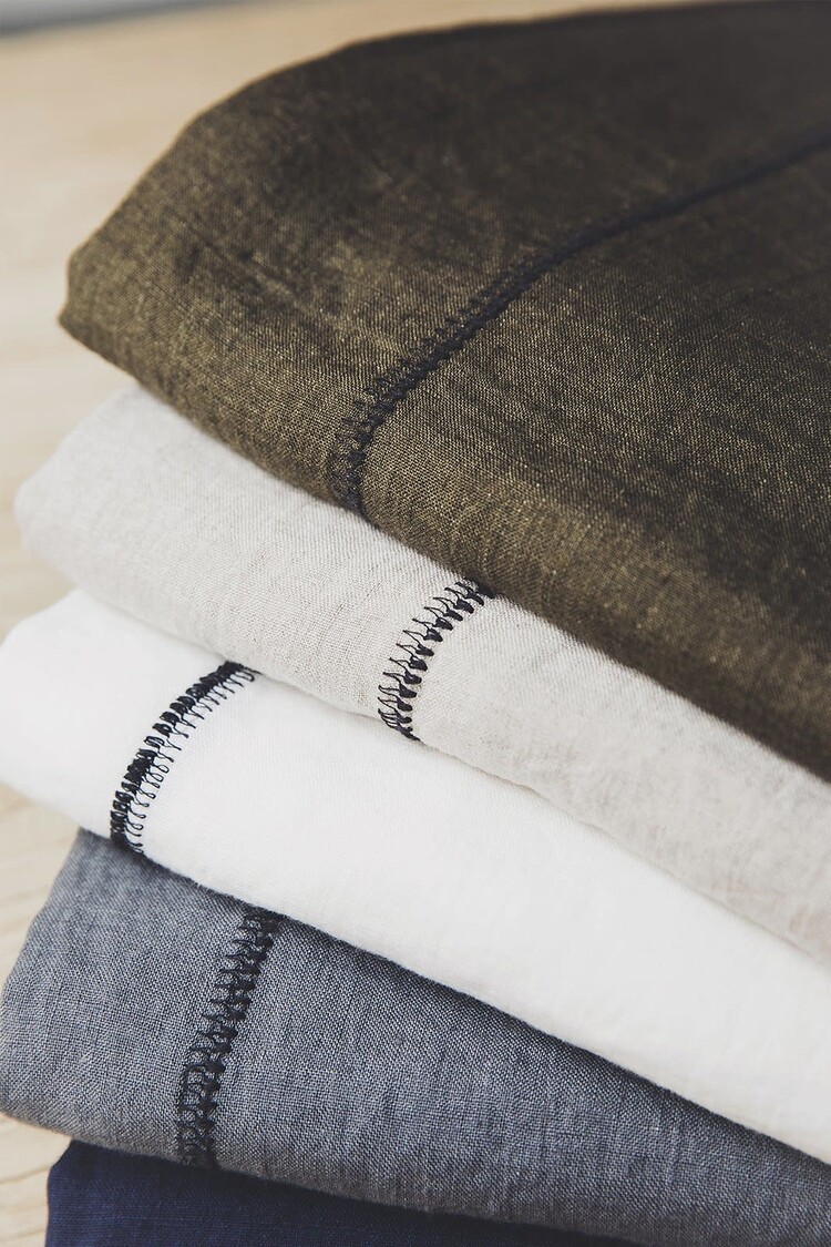 Caravane Tablecloth Noé, washed linen - mordore