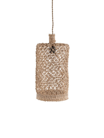 Caravane Balbi banana-fibre hanging ceiling light 'flasque' - natural