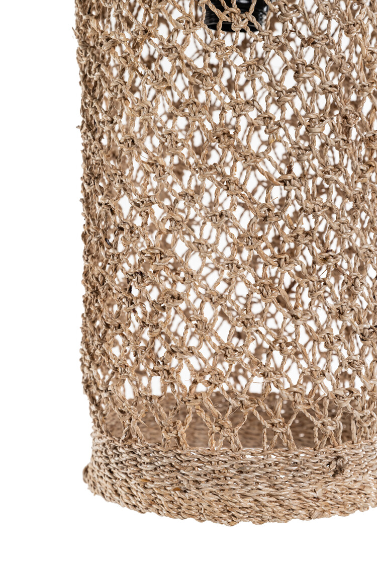 Caravane Balbi banana-fibre hanging ceiling light 'flasque' - natural