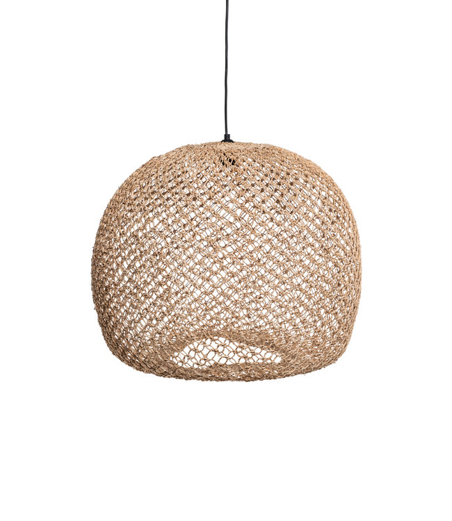 Caravane Balbi banana-fibre hanging ceiling light 'boule' XL - natural