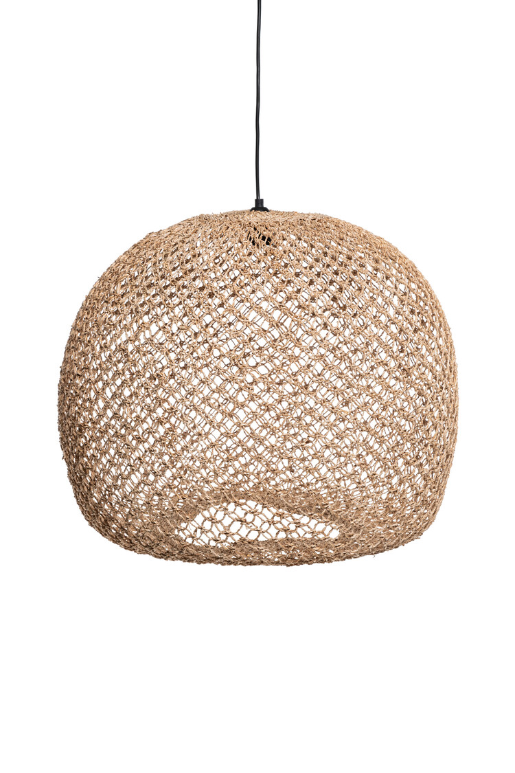 Caravane Balbi hanglamp bananenvezel 'boule' XL - natural