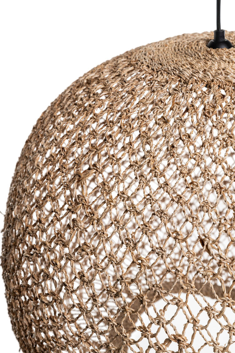 Caravane Balbi hanglamp bananenvezel 'boule' XL - natural
