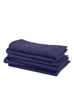 Linge Particulier Servet linnen - midnight blue