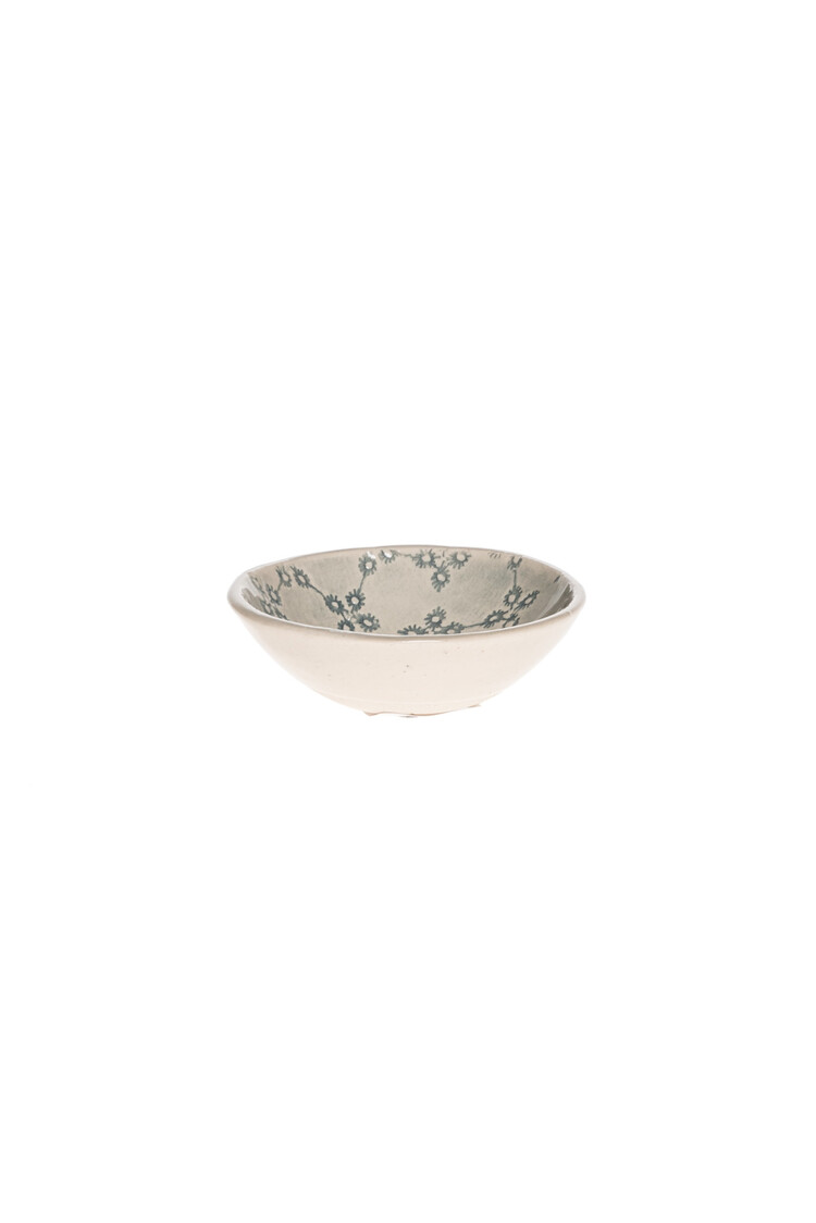 Wonki Ware Salt dish round small - pattern