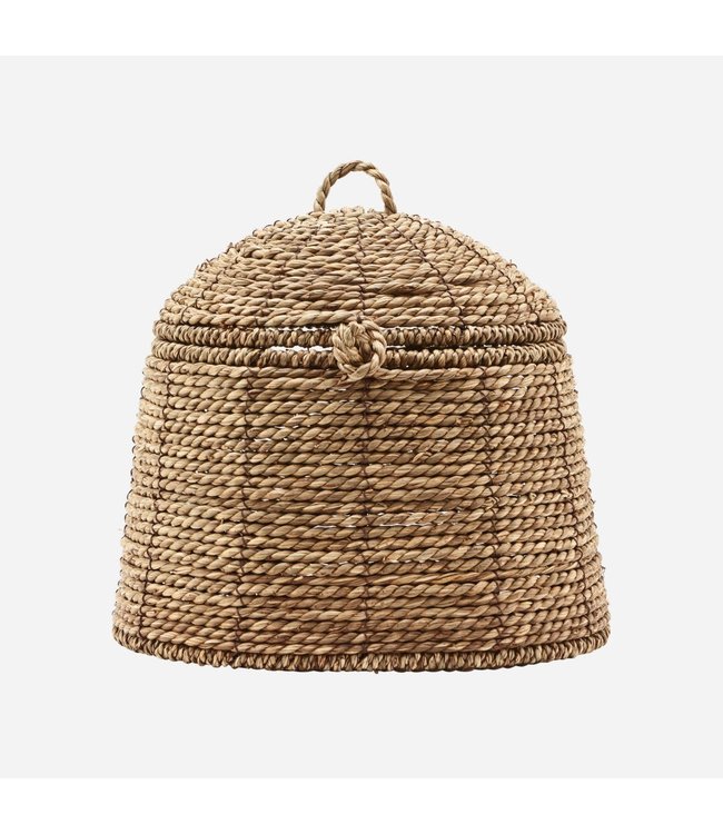 Basket with lid 'Rama' - natural