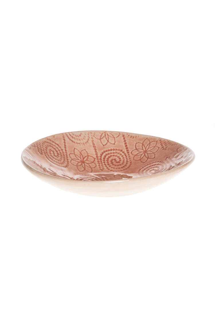 Wonki Ware Salsa dish round large - pattern