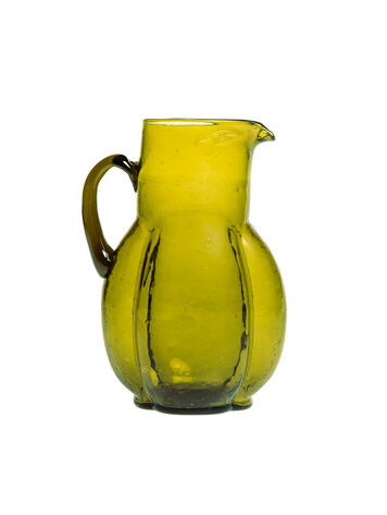 Pitcher Art Deco - olive green