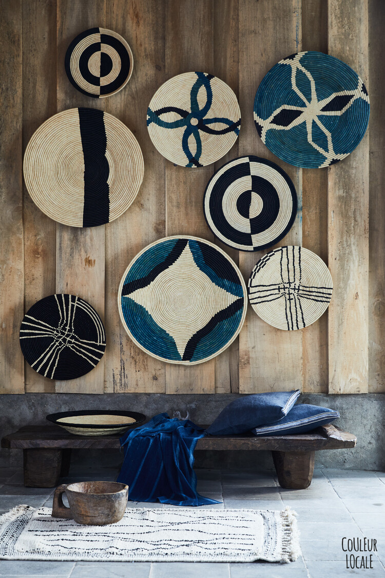 Extra large black geo wandschaal