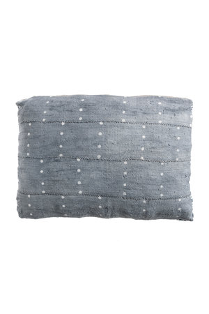 Bogolan cushion indigo #3