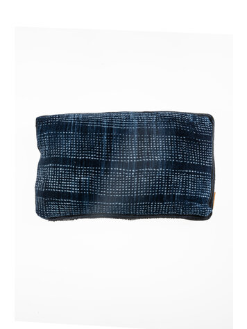 Bogolan cushion indigo #11