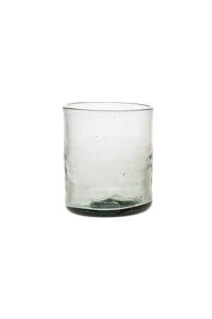 Mouth blown glass straight - grey