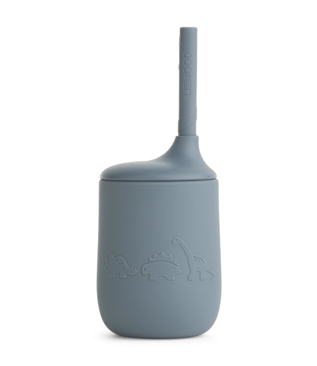 Ellis sippy cup - dino whale blue