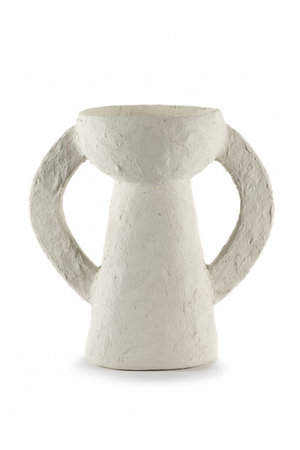 Serax Vase paper mache L - white earth