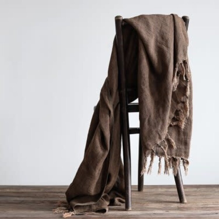 Tell Me More Margaux blanket - cinnamon