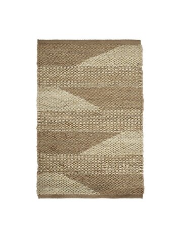 Tine K Home Jute tapijt, tweekleurig patroon - naturel, verschillende maten