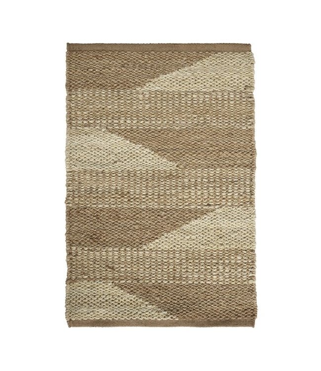 Tine K Home Jute tapijt, tweekleurig patroon - naturel, verschillende maten