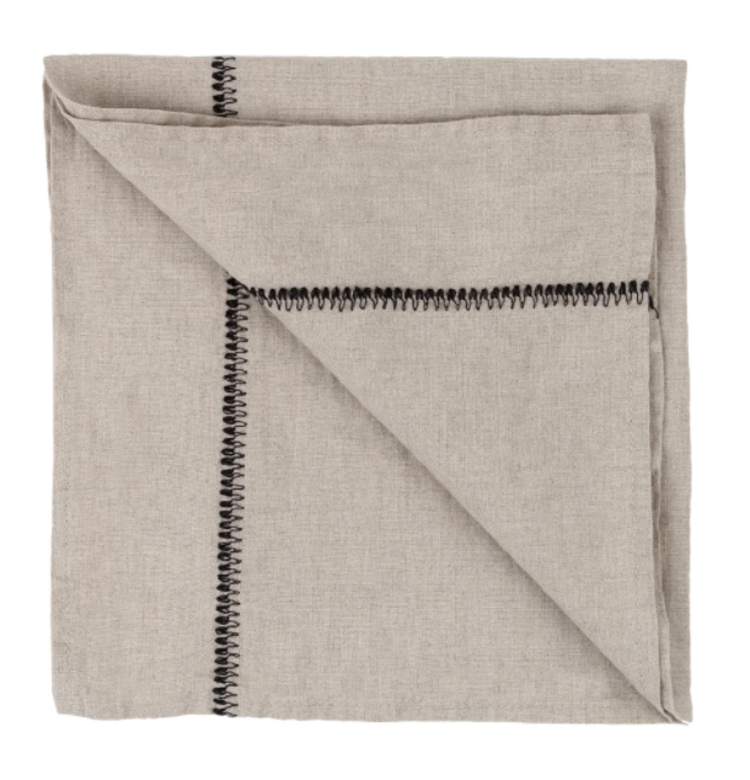 Caravane Napkin Noé, washed linen - natural