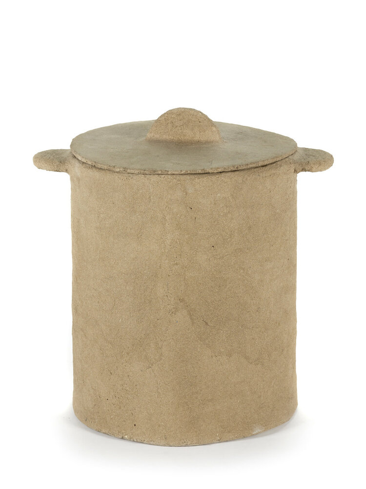 Serax Pot Marie met deksel - papier mache - brown
