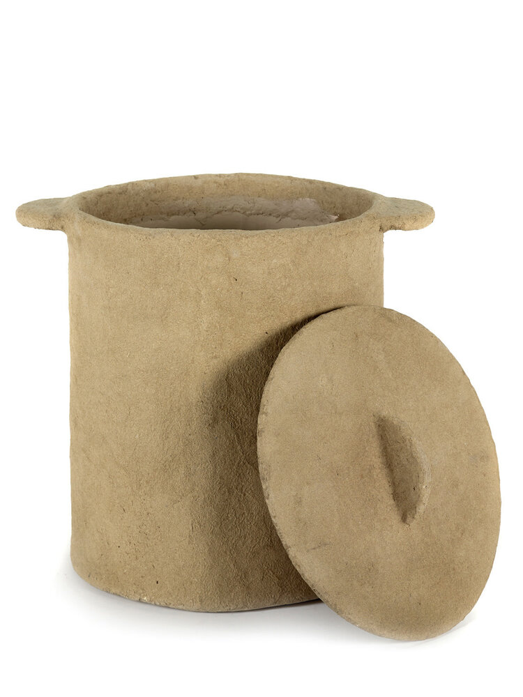 Serax Pot Marie met deksel - papier mache - brown