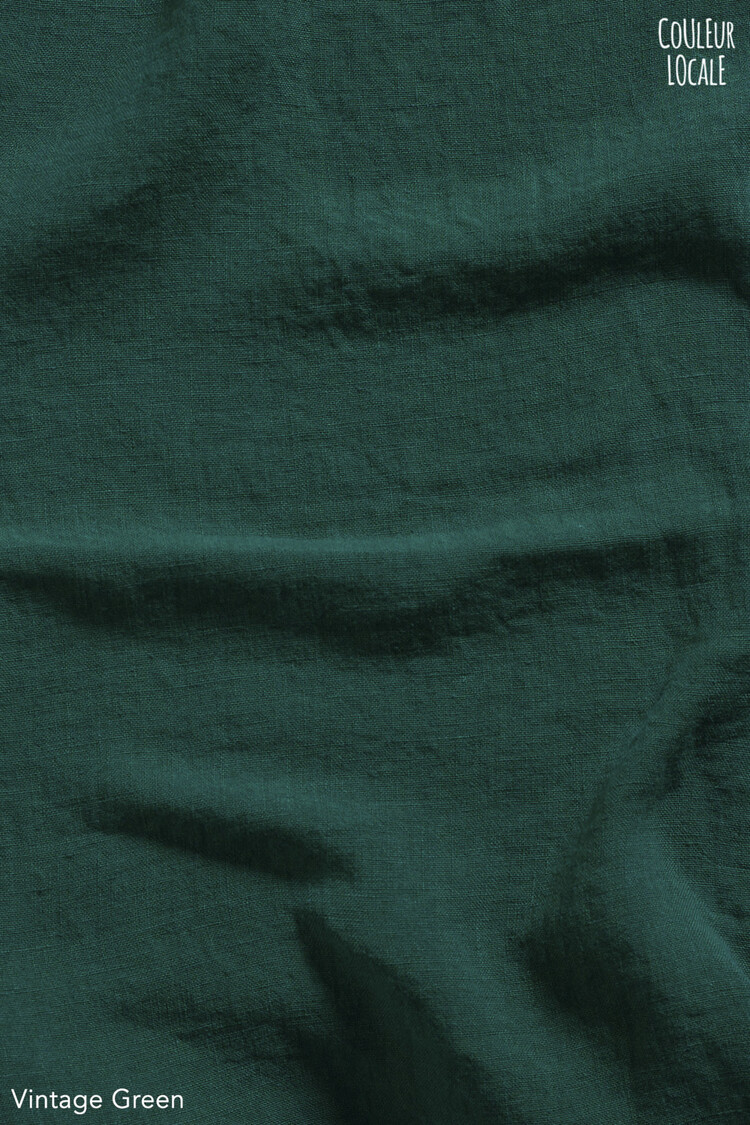 Linge Particulier Linen Caftan - Vintage Green